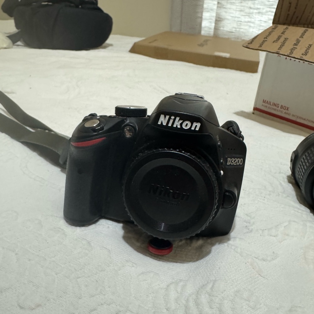 Nikon D3200 Black and Red DSLR Camera